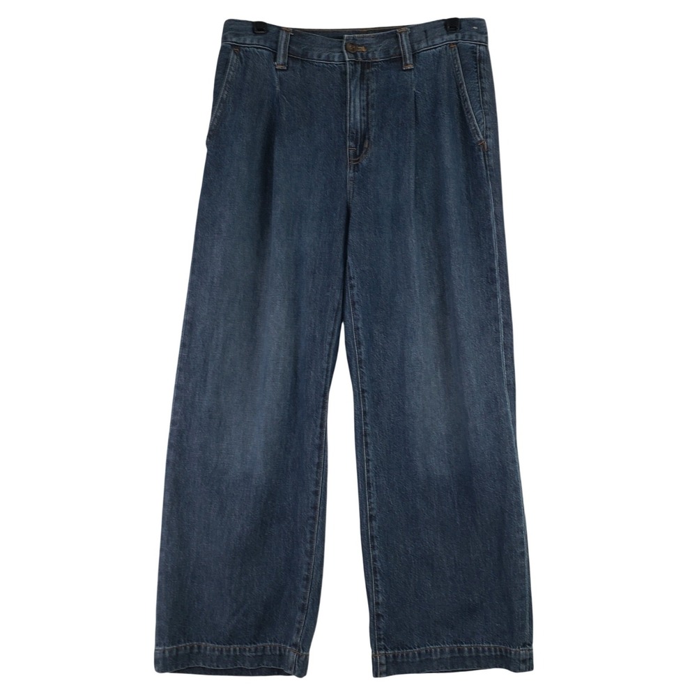 Madewell The Harlow Wide Leg Jeans Women 27P Blue High Rise Lyocell Minimalist